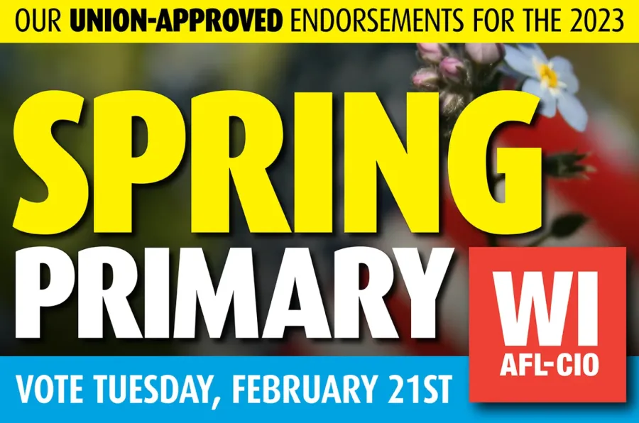 Spring 2023 Primary Endorsed Candidates Demo State Fed, AFLCIO